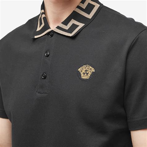 versace polo shirt half medusa|Medusa Greca Polo Shirt Black .